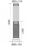 Труба гофрированная армированная L290-640 мм. Артикул 70984967.