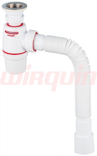 WIRQUIN NEO AIR инновационный сифон с выпуском и гофротрубой. Артикул 30987083.