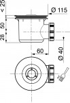 Сифон TOURBILLON (Турбийон) D90 мм с гибким соединением. Артикул 30987107.