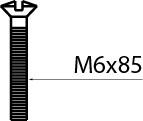 Винт М6х85. Артикул 30987033.