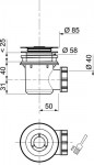 Сифон TOURBILLON (Турбийон) D60 мм. Артикул SP406099.