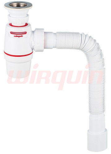 WIRQUIN NEO AIR сифон с выпуском и гофротрубой. Артикул 30987079.