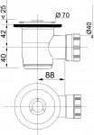 Сифон TOURBILLON (Турбийон) D50 мм. Артикул 30724776.