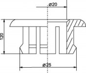 Обрамление для перелива раковины. Артикул 30718411.
