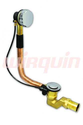 Слив-перелив медно-латунный, полуавтомат, хромированные вентиль и клапан из латуни. Артикул 30987154.